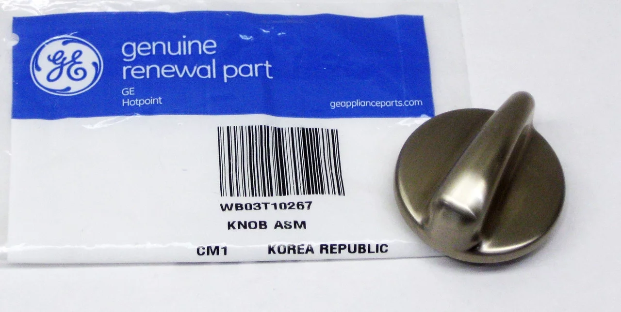 GE WB03T10267 GE Gas Range Burner Knob Assembly WB03T10267 AP3970420 PS1480775