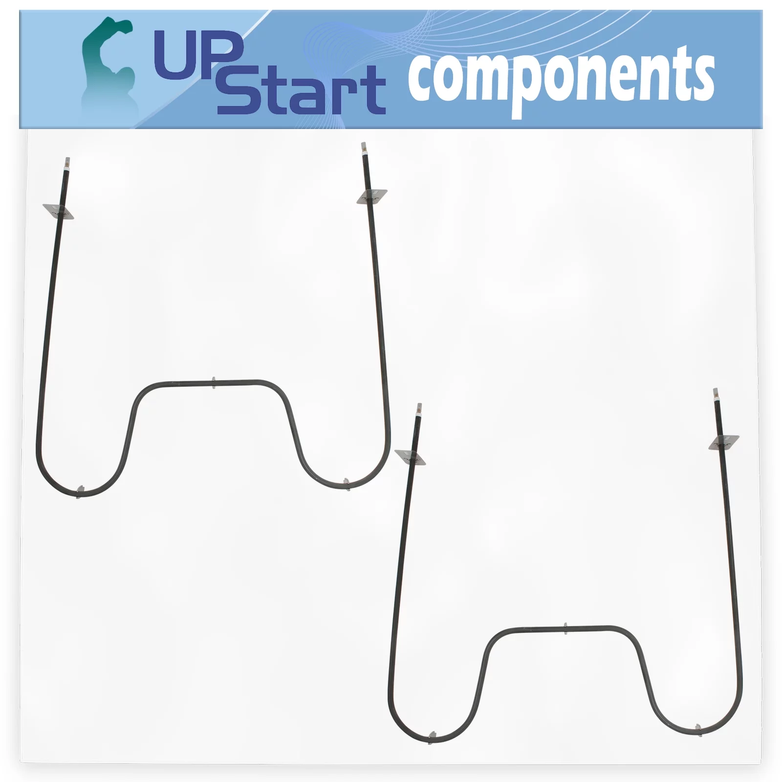 2-Pack WP74010750 Bake Element Replacement for Jenn-Air JER8849BCQ - Compatible with 74010750 Range Heating Element