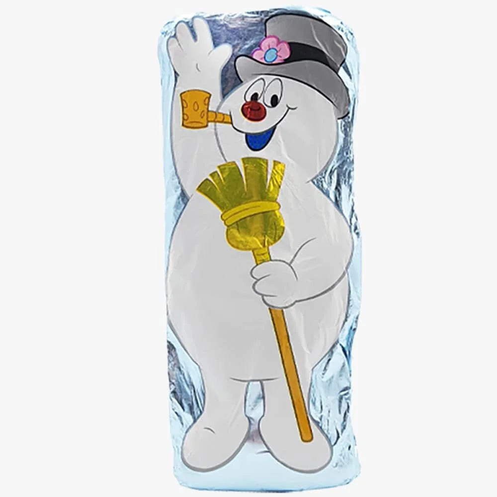 Large Christmas Chocolate Snowman Holiday Treats, Solid Smooth Milk Chocolate, Party Bag Fillers, Individually Wrapped Foils, Kosher Certified Dairy, 3Oz (24-Pack)