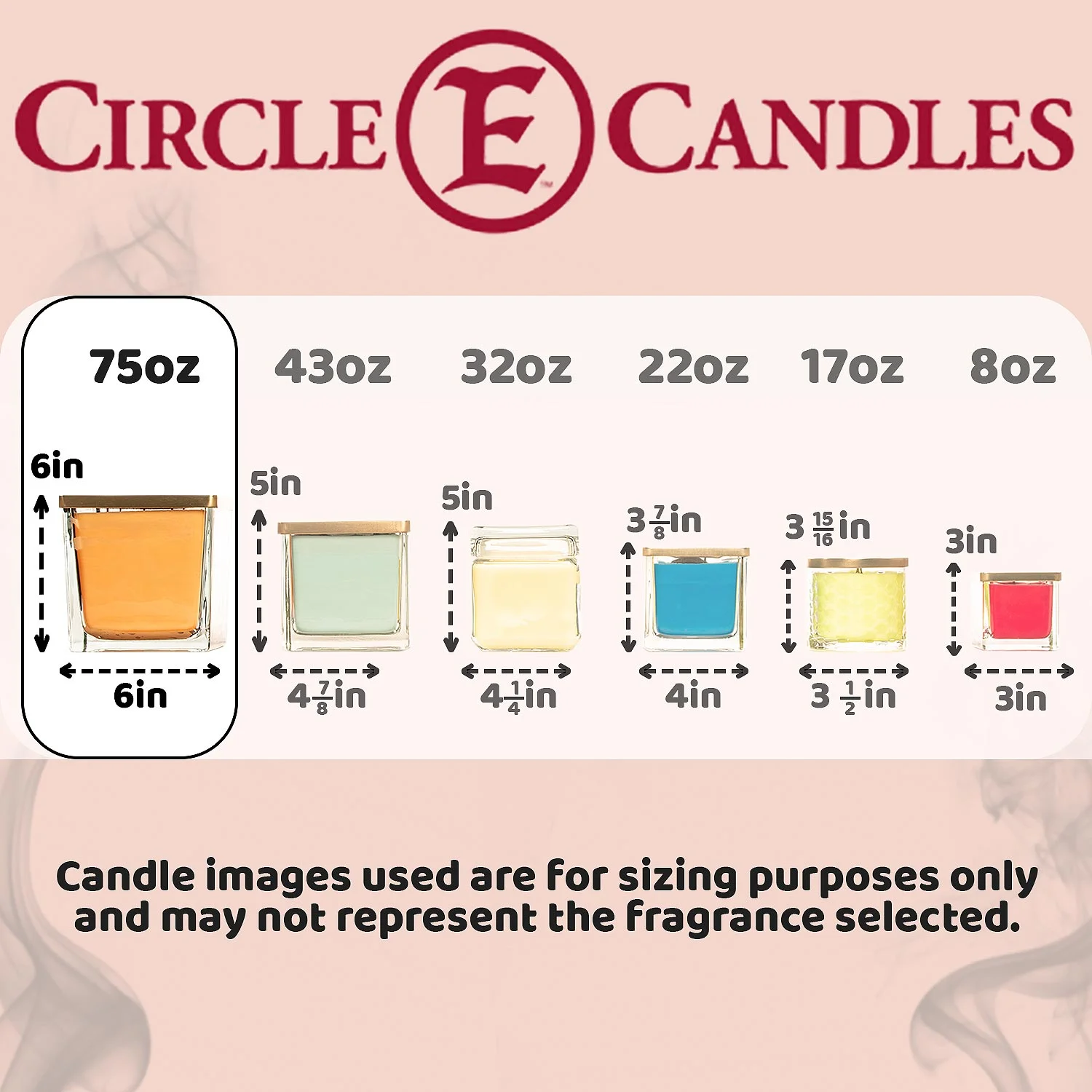 Circle E Candles, Lavender Fields Scent, Extra Large Size Jar Candle, 75oz, 5 Wicks