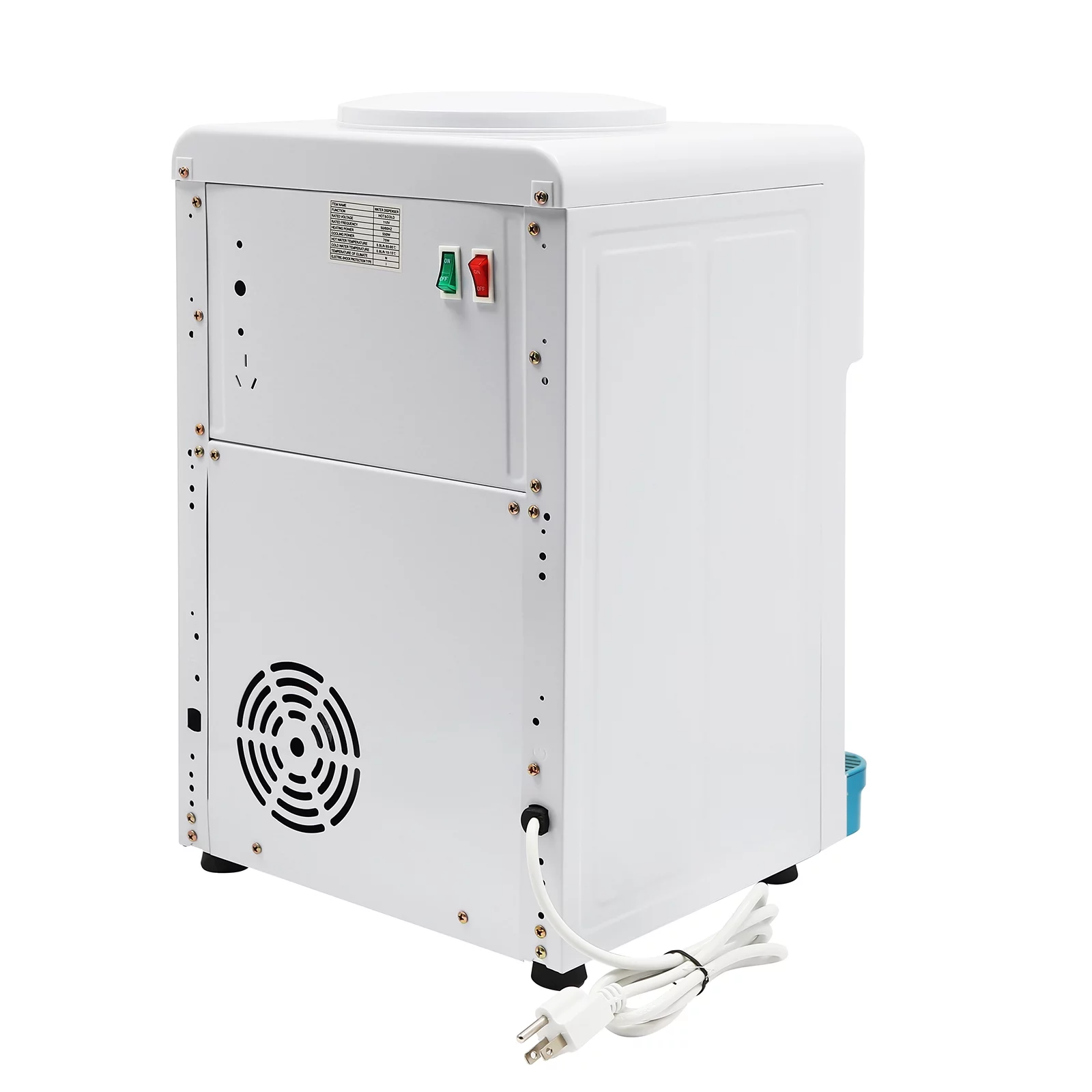 Desktop Hot & Cold Water Cooler Dispenser with Child Safety Lock Drinking Fountain