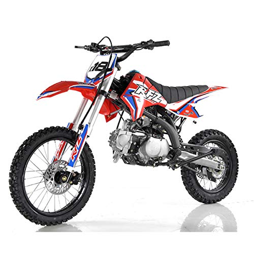 HHH DB X18 125CC Dirtbike Apollo RFZ Racing Gas Dirt Bike with Twin Spare Heave Duty Steel Frame Big Tires 17/14 inch 4 Speed Dirtbike for Youth Adult Vitacci Dirtbike
