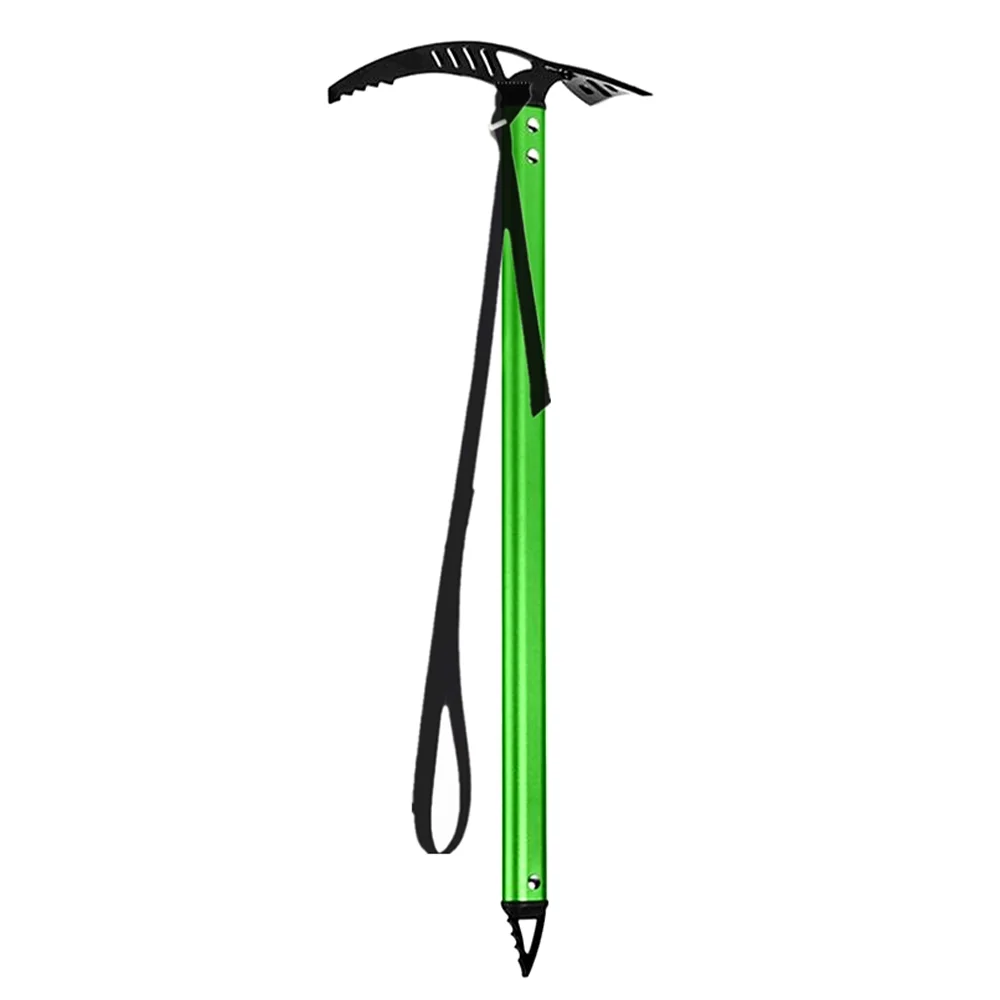 Versatile Mountaineering Pickaxe 70cm Aluminum Alloy Ice Axe for Camping and Activities