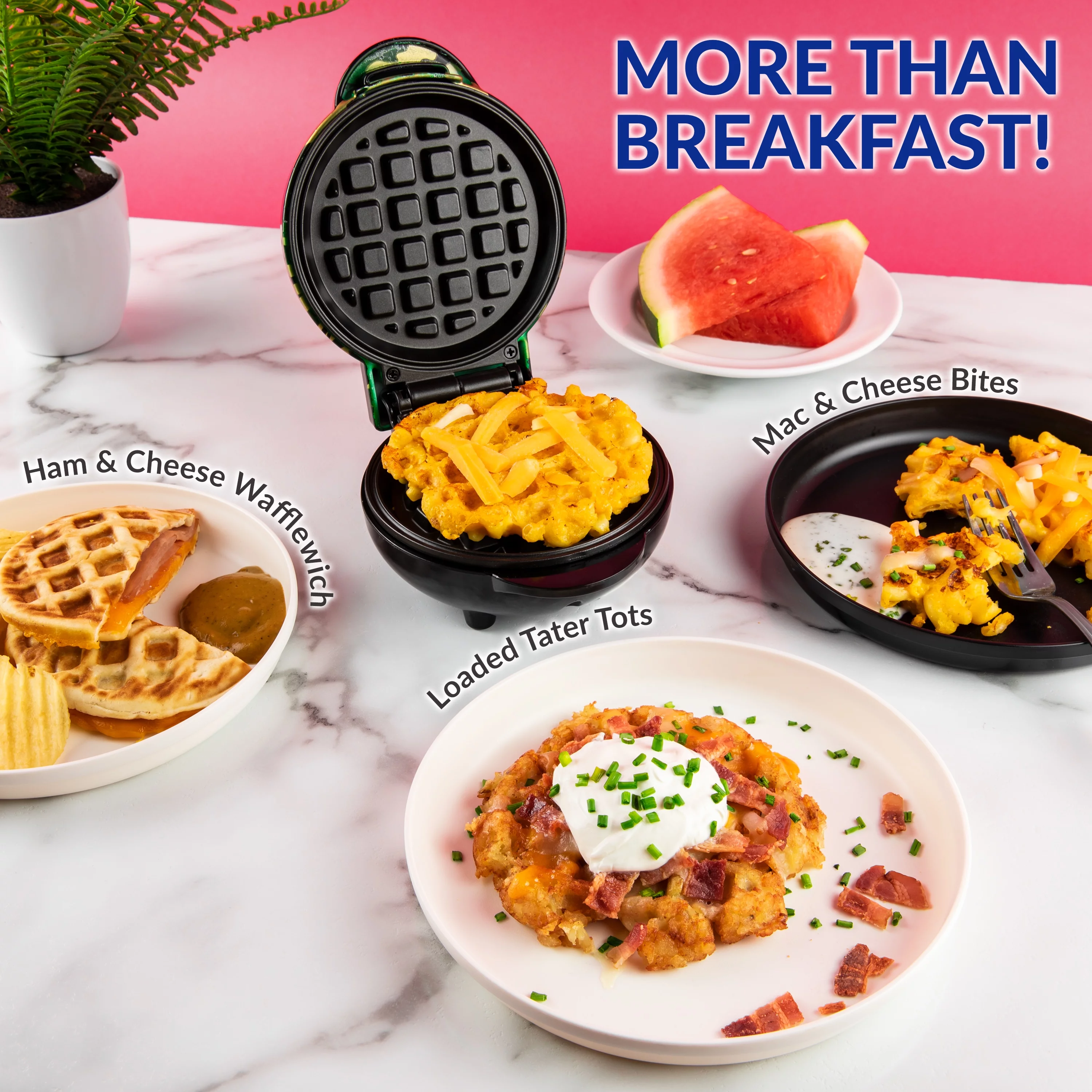 MyMini Camouflage Personal Home Waffle Maker, Camo
