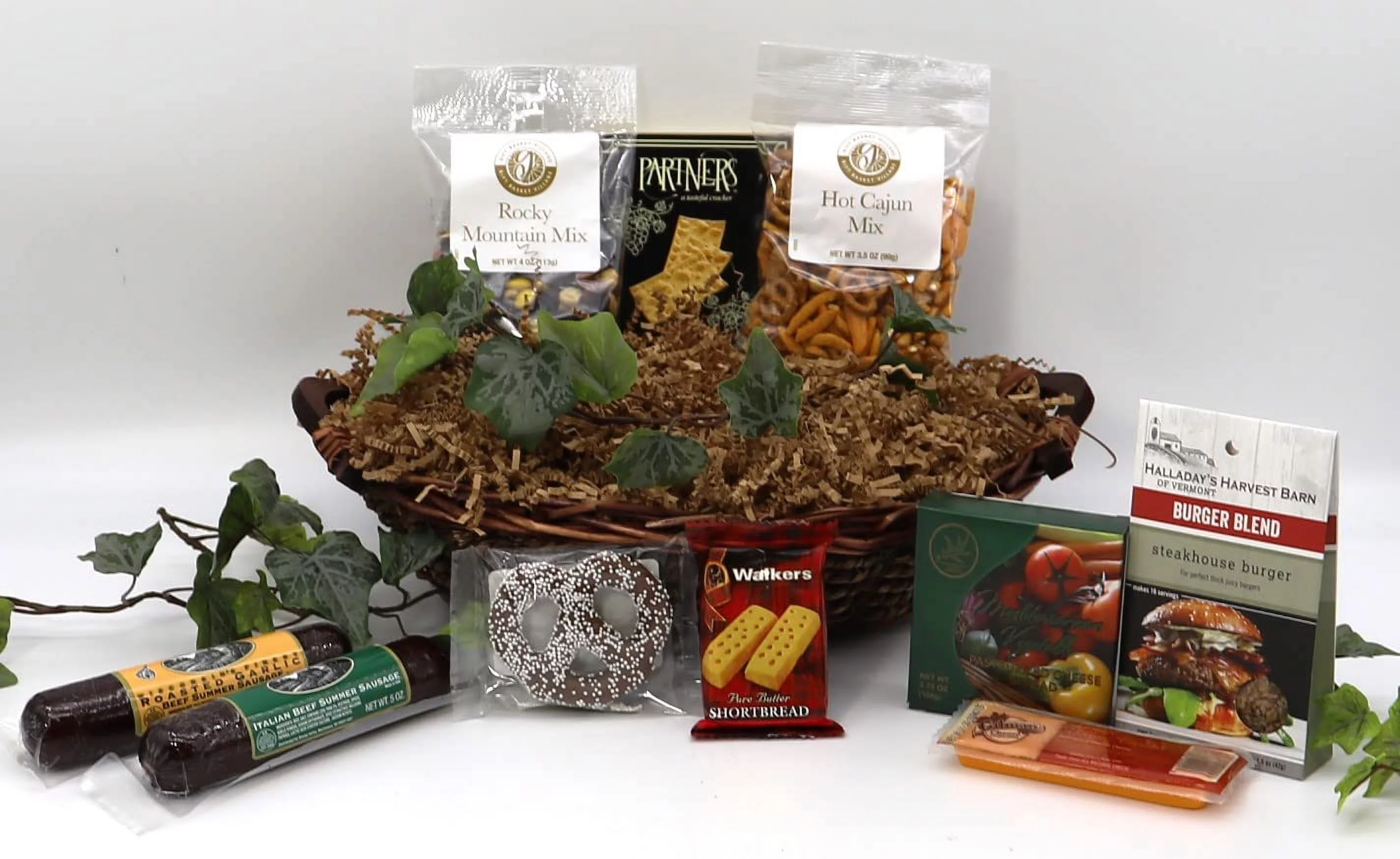 Happy Camper, A Camping Themed Basket Filled With Flavorful Snacks & Treats For Everyone - Perfect For Around The Campfire (6 Pounds)