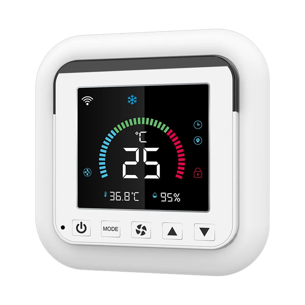 Dazzduo Hygrothermograph,Display Screen APP Air Conditioner L Bedroom Air Conditioner Bedroom Conditioner LCD lit Temperature Infrared dsfen WiFi Temperature Conditioner L Display Tuya Temperature