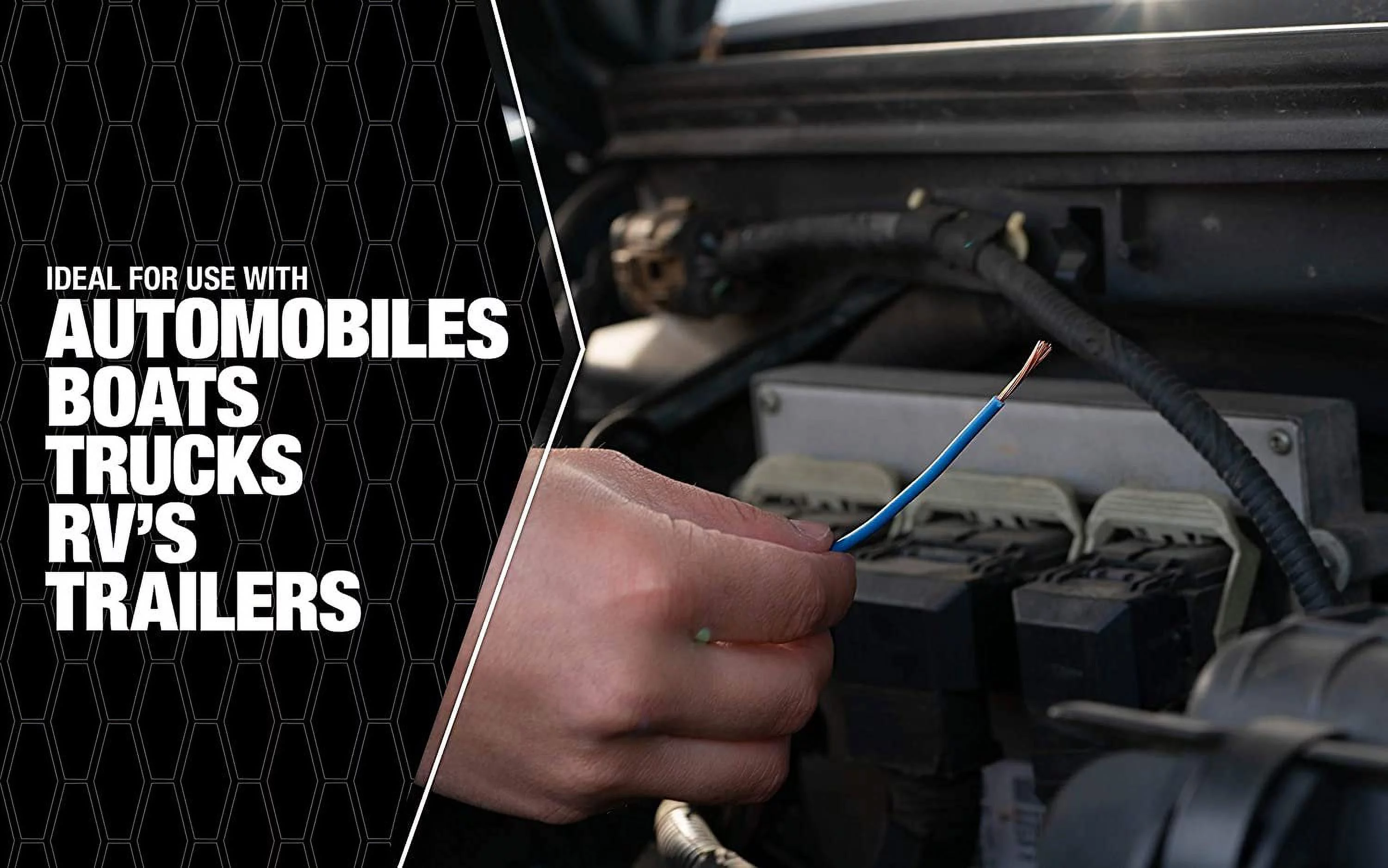 Southwire 55668223 Primary Wire, 16-Gauge Bulk Spool, 100-Feet, Blue