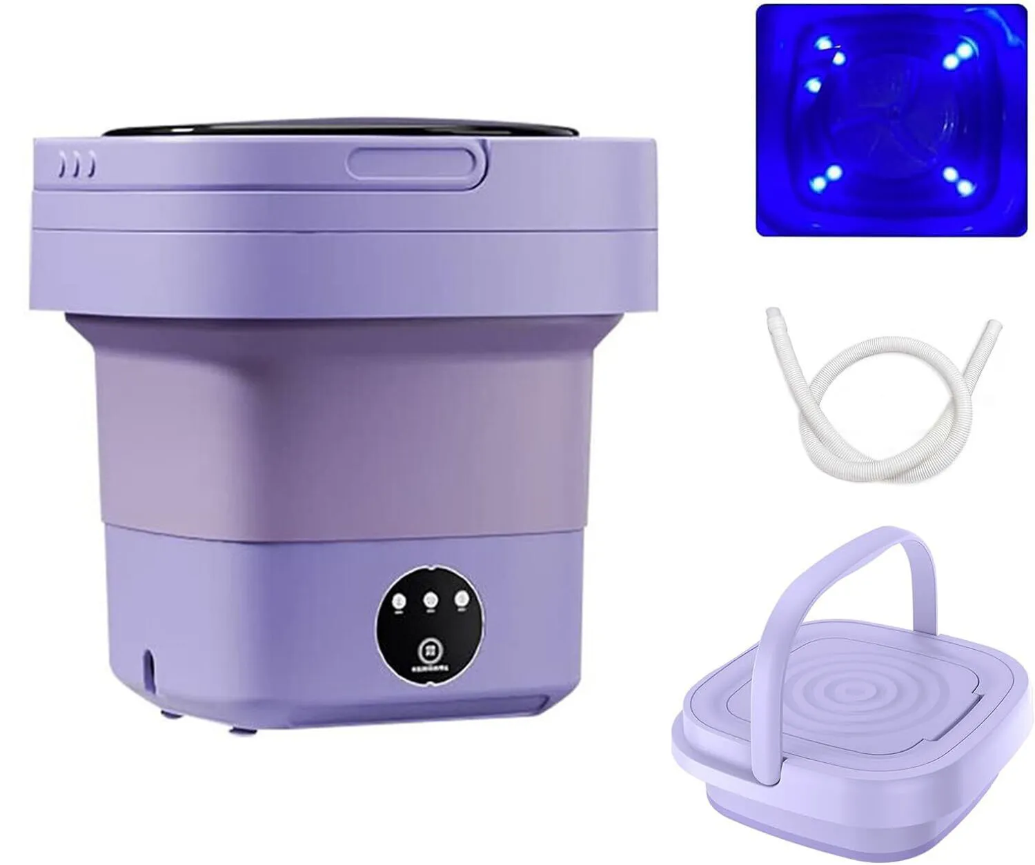 Mini Washing Machine, Folding Portable Sterilization Drying Laundry Machine