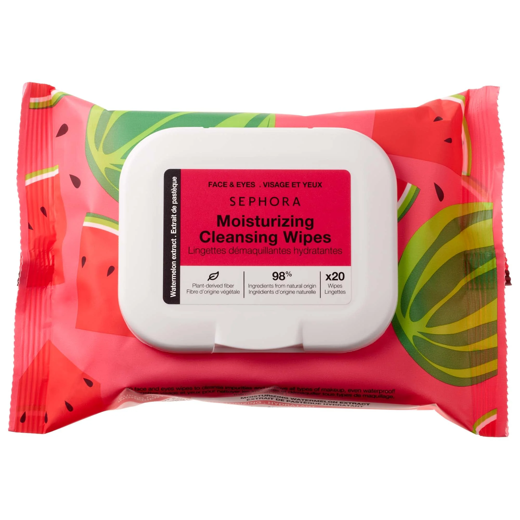 SEPHORA COLLECTION Cleansing + Exfoliating Wipes - Watermelon