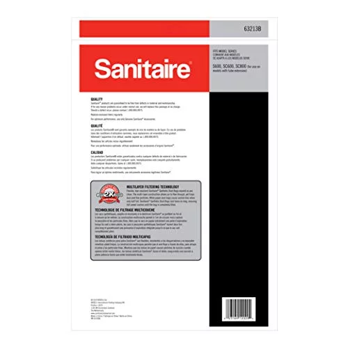 Electrolux Sanitaire Style ST Disposable Vacuum Bags for SC600 & SC800 Series, 50/Case