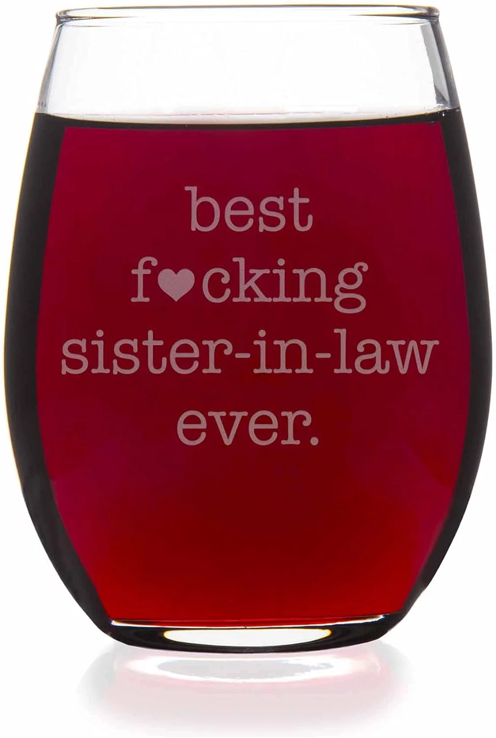 Funny Sister In Law Stemless Wine Glass - Sister In Law, Future Sister In Law, Sister In Law Gift, Best Sister In Law