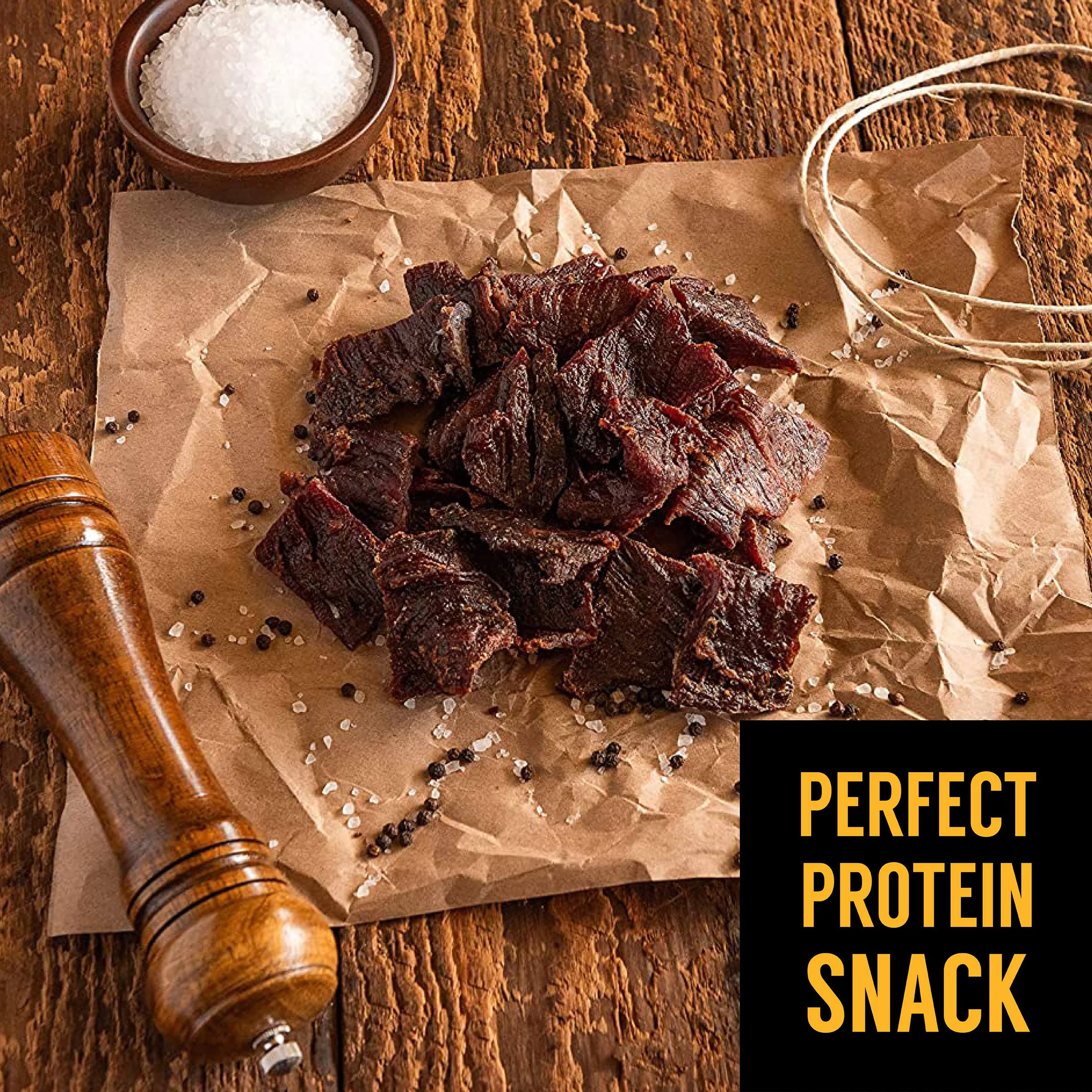 Tillamook Beef Jerky, Country Smoker Old Fashioned Deli Style Thin Sliced Slab, Low Carb, High Protein, Ready To Eat Keto Snacks, Chopped & Formed Slabs,12 Count Tray