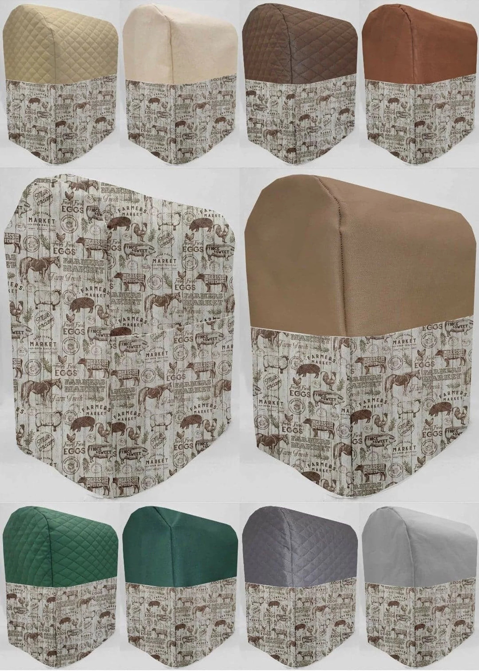 Farmers Market Cover Compatible with Hamilton Beach 4 Quart 7 Speed Tilt Head Stand Mixer by Penny's Needful Things (All Farmers Market)