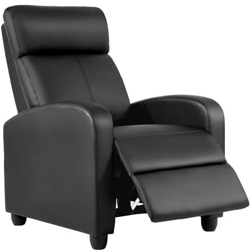 FDW Recliner Chair Reclining Sofa Leather Chair Home Theater Seating Lounge with Padded Seat Backrest