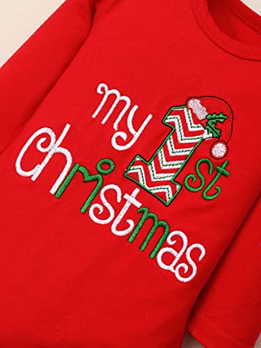 Baby Girl Boy Christmas Outfit My 1st Christmas Baby Boy Infant New Year 4 Pcs Set