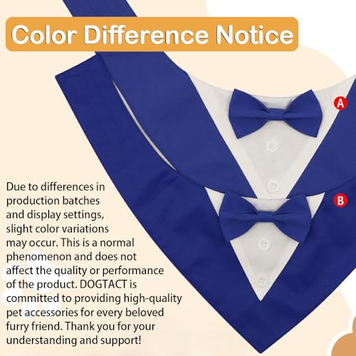 Dog Wedding Bandana, Formal Dog Tuxedo Adjustable Pet Collar with Bow, Small, Medium and Large Dog Wedding Clothing, Birthday Gifts for Dogs (Medium, Black)