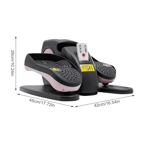 Electric Ellipse Leg Exerciser, Under Desk Elliptical Machine with Remote & LCD Monitor, Portable Trainer Electric Seated for Home Office