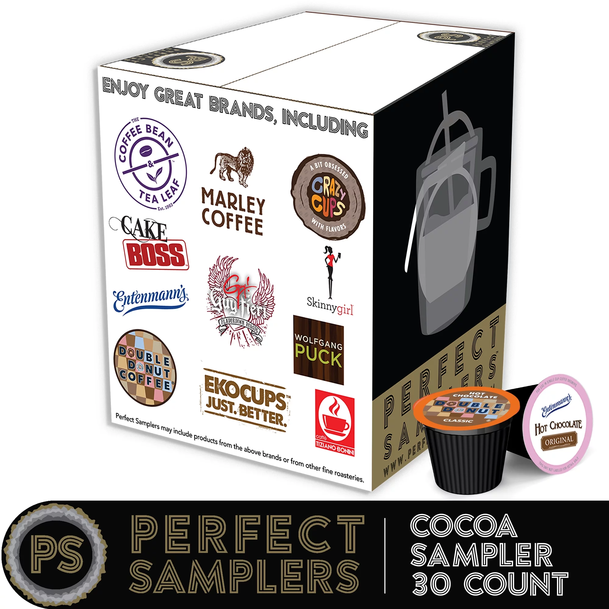 Hot Cocoa Single Serve Cups For Keurig K-Cup Brewer Variety Pack Sampler, 30 Ct