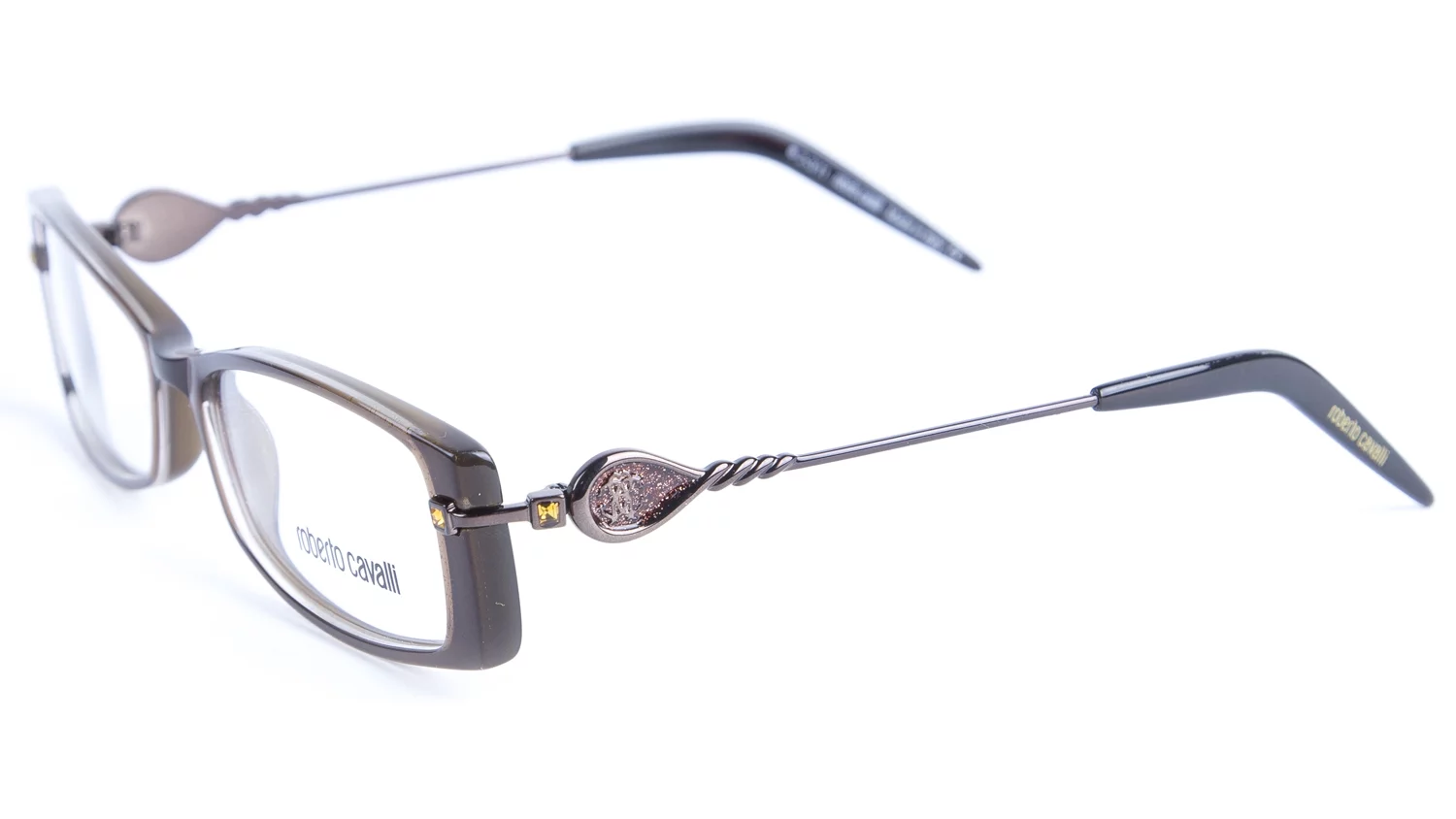 Roberto Cavalli Corbezzolo Eyeglass Frames 53mm Brown Glitter