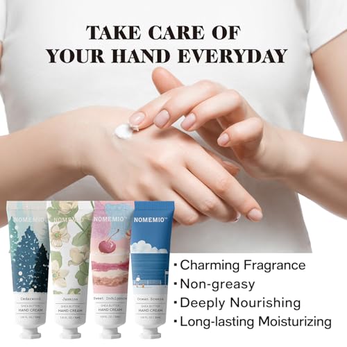 10 - Pack Hand Cream Gift Set with 10 Scents - 1 Fl Oz/30ml Travel Size Hand Lotion for Women, Moisturizing for All Skin Type