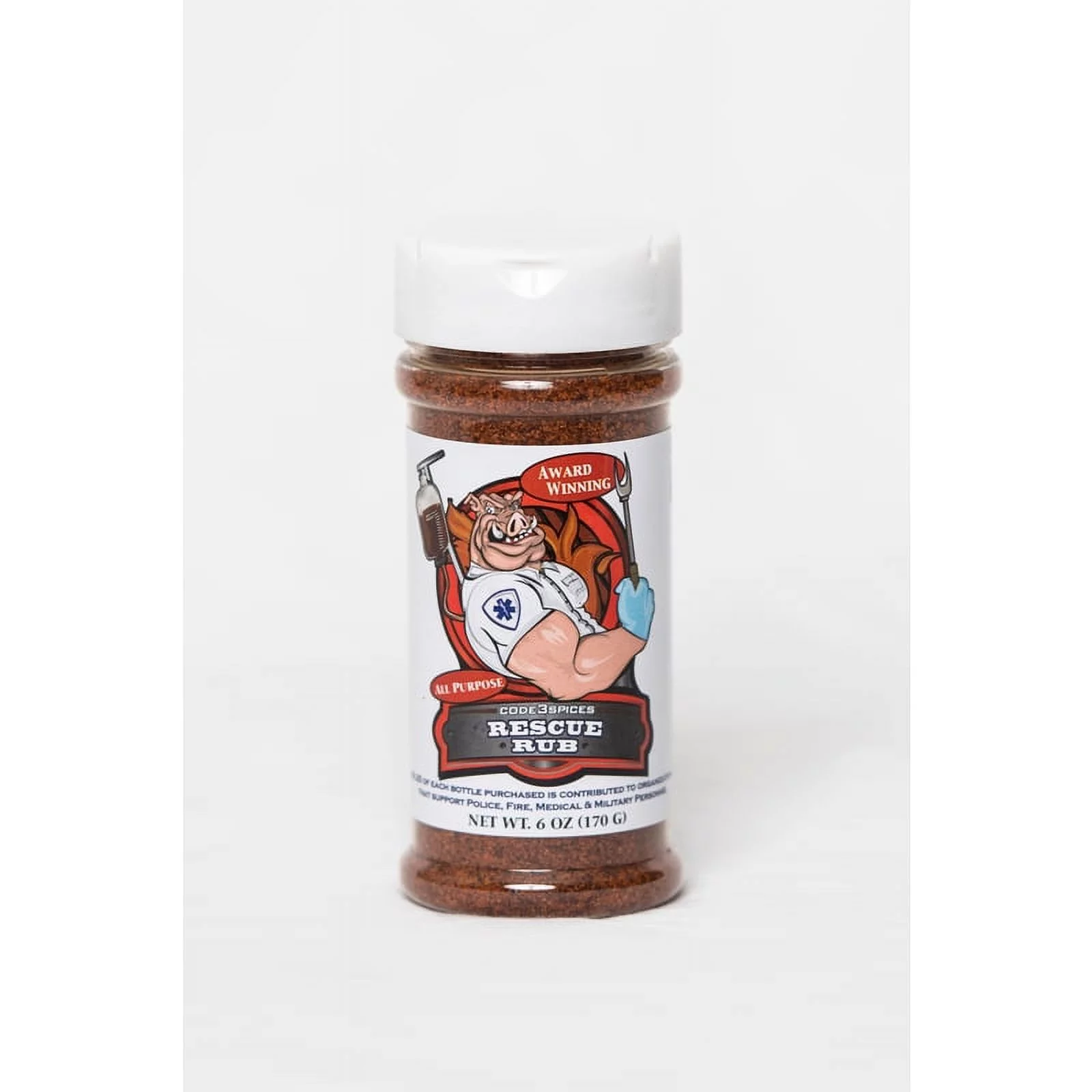 Code 3 Spices Rescue Rub All Purpose BBQ Seasoning 6 oz