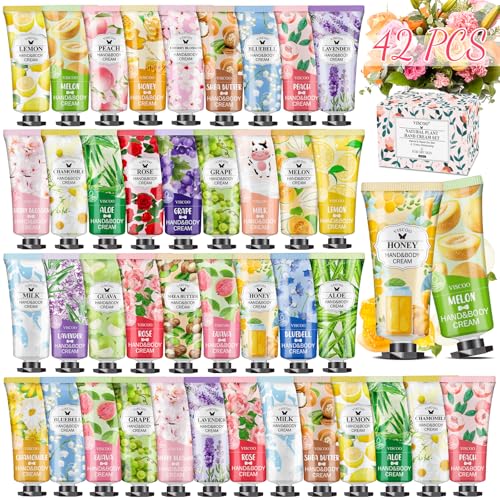 84 Pack Hand Cream Gifts Set for Women, Stocking Stuffers for Women Teengirls, Christmas Gifts, Bulk Gifts, Small Gifts,Mini Moisturizing Hand Lotion Travel Size in Bulk for Dry Cracked Hands