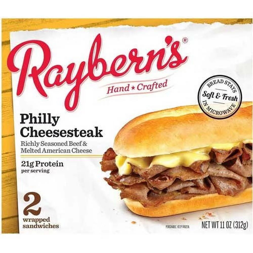 Rayberns Philly Cheesesteak Sandwich,11oz 6 Pack