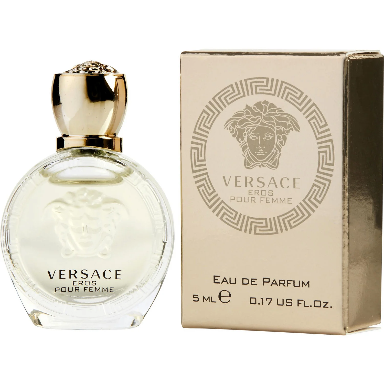 Versace Bright Crystal Absolu EDP, Bright Crystal EDT, Eros Women EDP  - 5ml 3PK Kit
