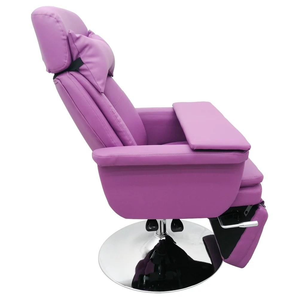 INTBUYING Facial Beauty SPA Salon Chair for Beauty Home Office Pneumatic Load 440LB 360Degree Rotation Purple