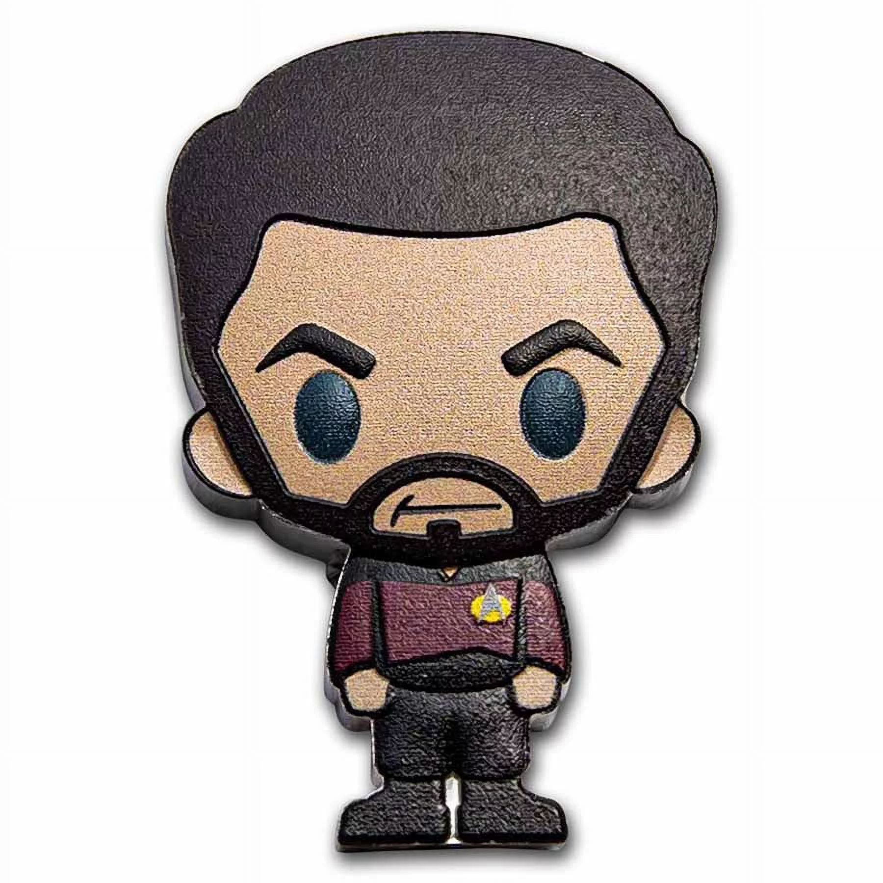 2022 Niue 1 oz Silver Chibi Star Trek: Lt. William T. Riker