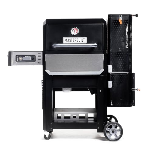 Masterbuilt? Gravity Series? 800 Digital Charcoal Grill, Griddle and Smoker with Digital Control, App Connectivity and 800 Cooking Square Inches in Black, Model MB20040221