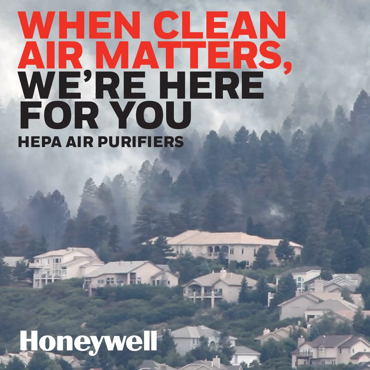 Honeywell Air Purifier, HPA060, 75 sq ft, HEPA Filter, Allergen, Smoke, Pollen, Dust Reducer