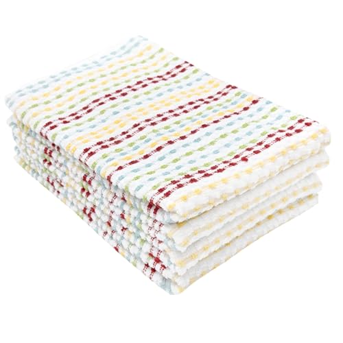 Ritz Pebble Bar Mop, Holiday Red-Green, 4 Towel Set