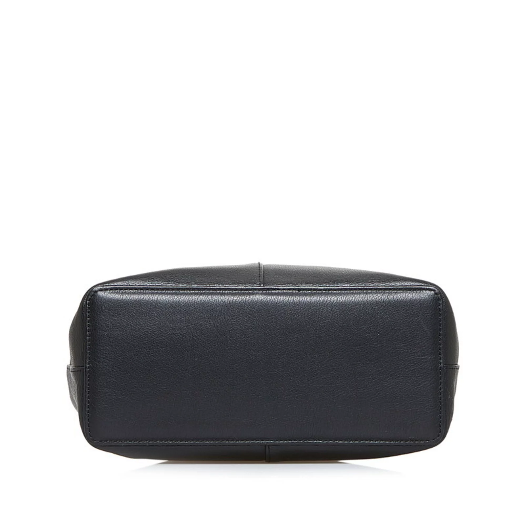 Pre-Owned Burberry Nova Check Handbag Black Leather Ladies BURBERRY (Good)