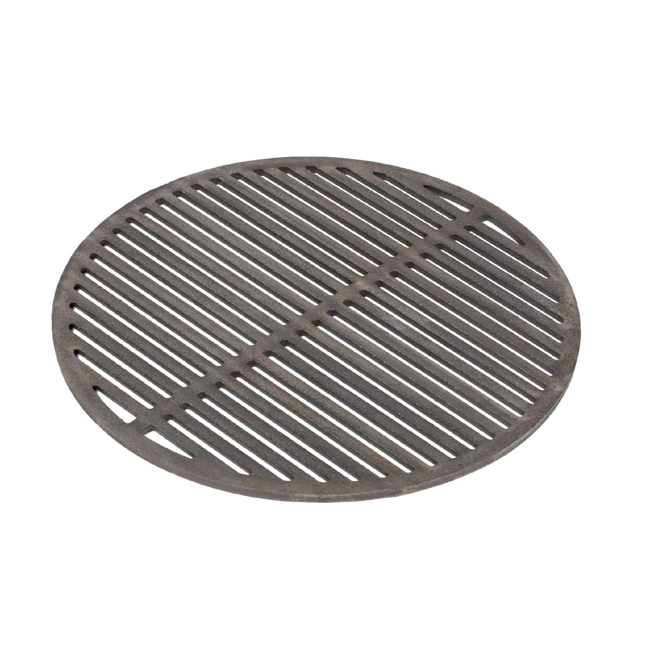 Titan Great Outdoors Dual Sided 18in Cast Iron Grill Grate, Fits LGE & Kamado Joe, Wide or Narrow Sear Marks