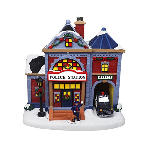 Christmas Village Sledding Down Hill - Lighted Musical Snow Village with 8 Animated Kids Going Down The Mountain