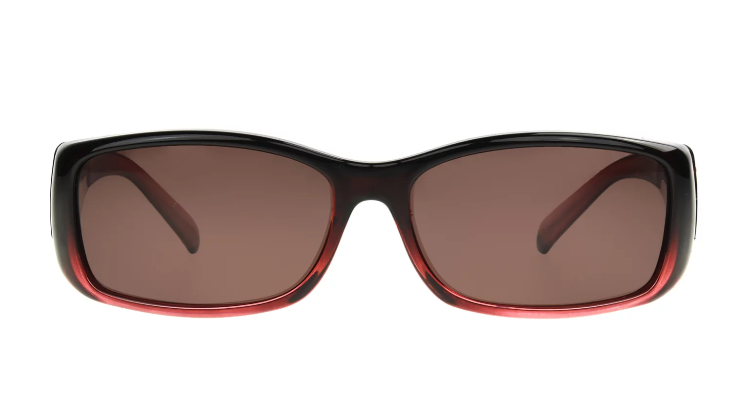 Solar Shield Dioptics Unisex Rectangle Fashion Sunglasses Berry