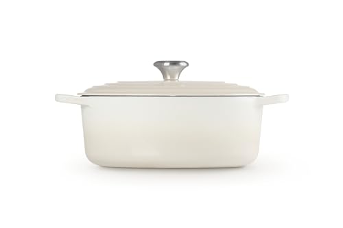 Le Creuset Enameled Cast Iron Signature Oval Dutch Oven, 6.75 qt., Meringue