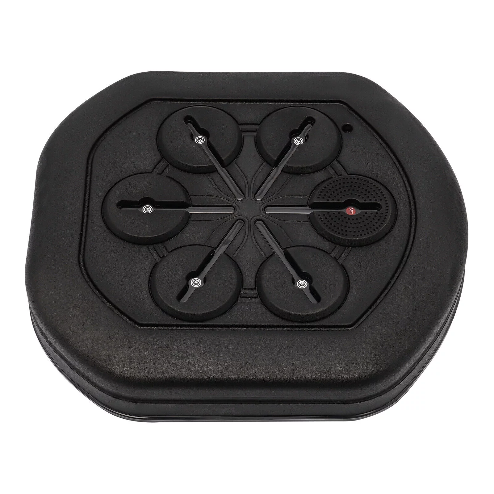 Smart Wall Mounted Music Boxing Machine,Electronic Music Boxing Machine W/ Stand, USB Charging Boxing Equipment W/ Bluetooth LED