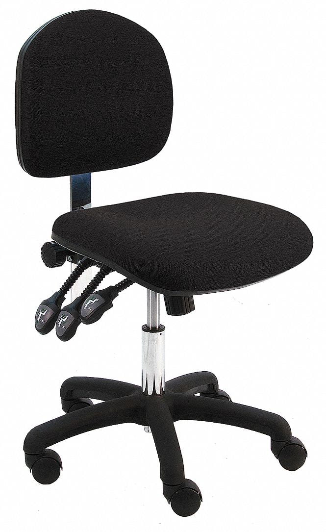 Benchpro Task Chair,Fabric,Black,17-22