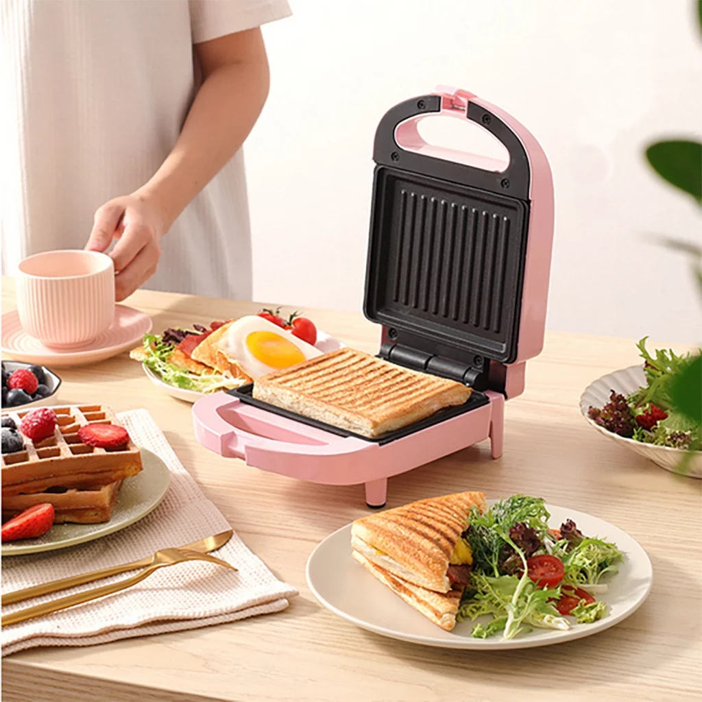 Mchoice Home Cake Machine Bread Machine Heating Baking Breakfast Machine Portable Bread Donut Pot Sandwich Waffle Maker Machine