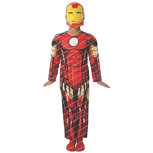 Boy's Deluxe Muscle Iron Man Halloween Costume