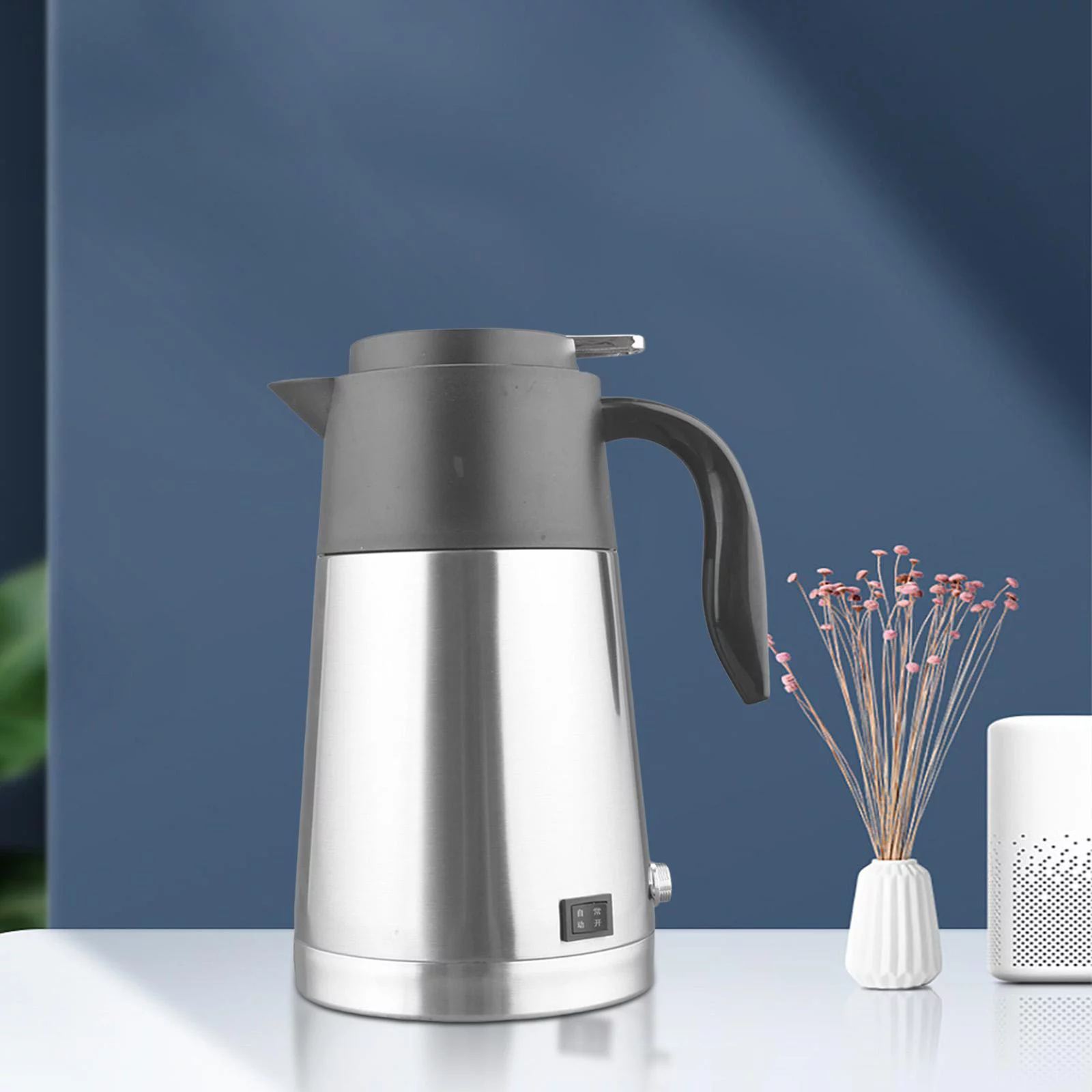 1300ml Large Capacity Electric Travel Kettle, Heated Water Tea Coffee Kettle Tea 24V