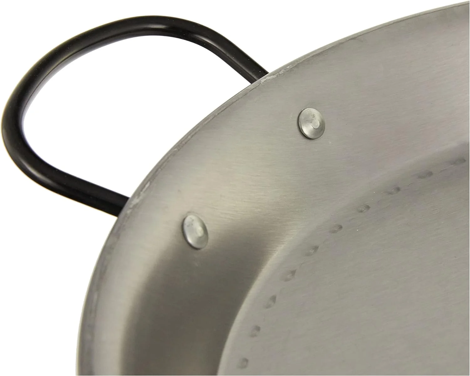 Polished Steel Valencian Paella Pan, 30 Cm, 30Cm, Silver