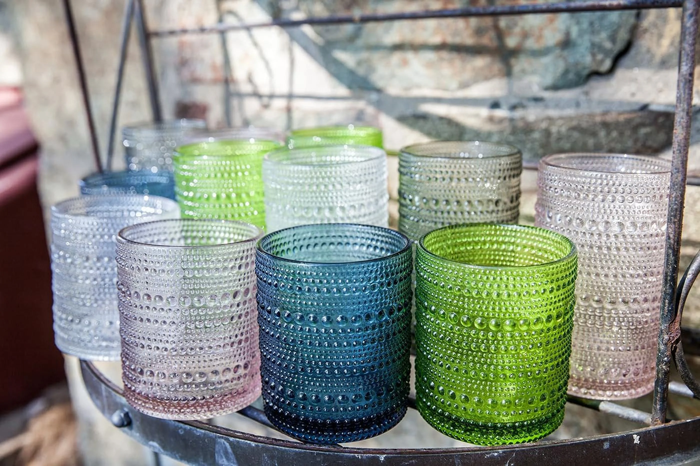 Jupiter Iced Beverage Glass, 13 Ounce, Set Of 6, Cornflower