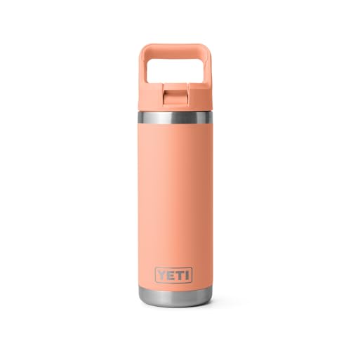 YETI Rambler 18 oz Bottle, Vacuum Insulated, Stainless Steel with Straw Cap, Beekeeper