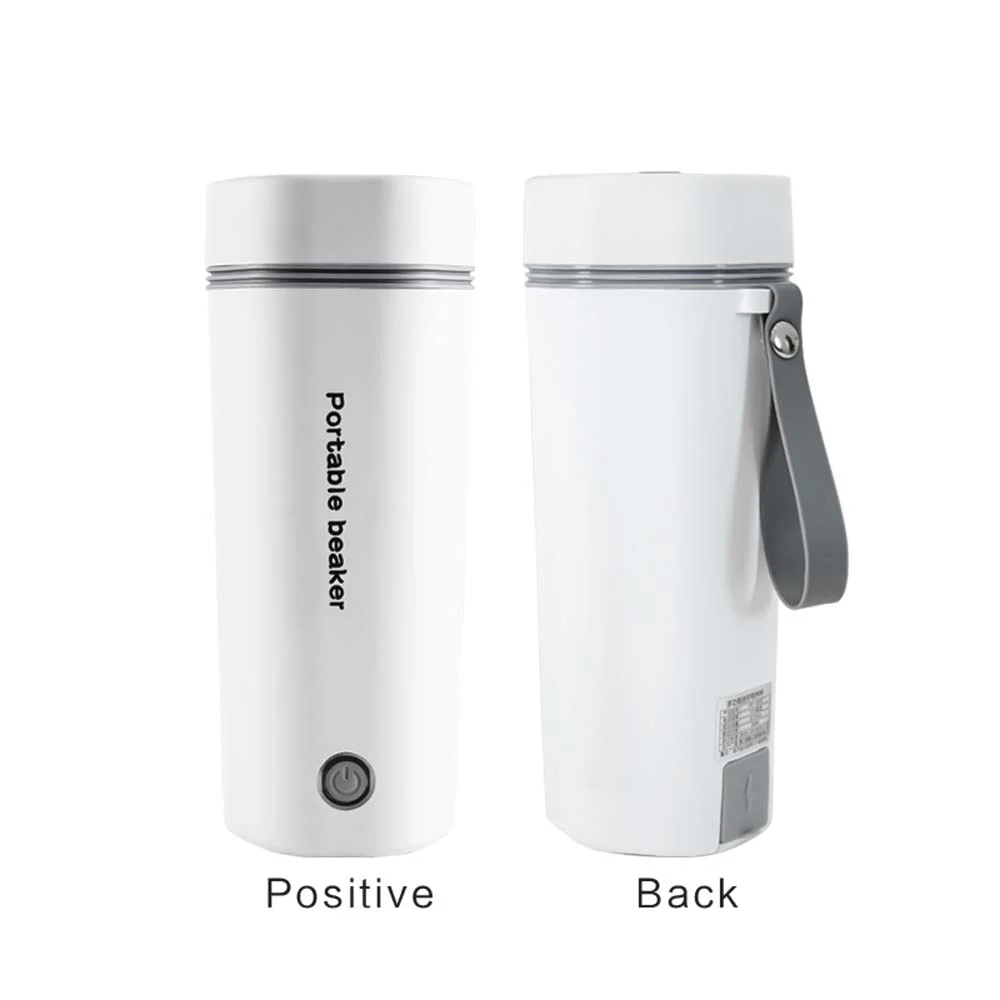 moobody Portable Electric Kettle for Boiling Water 350Ml Travel Beaker Tea Kettle Hot Water Boiler Stainless Steel Automatic Shut Off for Making Tea Coffee Baby Milk
