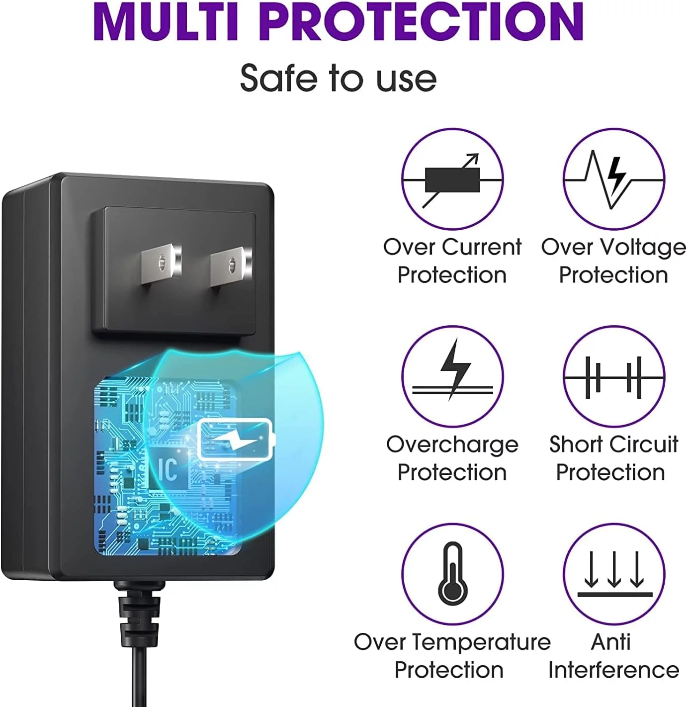 Guy-Tech AC / DC Adapter Compatible with KROY INC K3000-PC CAT No 2556600 2554410 Label Heatshrink Printer Power Supply Cord
