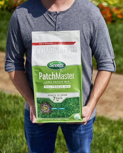 Scotts PatchMaster Lawn Repair Mix Tall Fescue Mix, Combination Grass Seed, Fertilizer, and Mulch, 4.75 lbs.