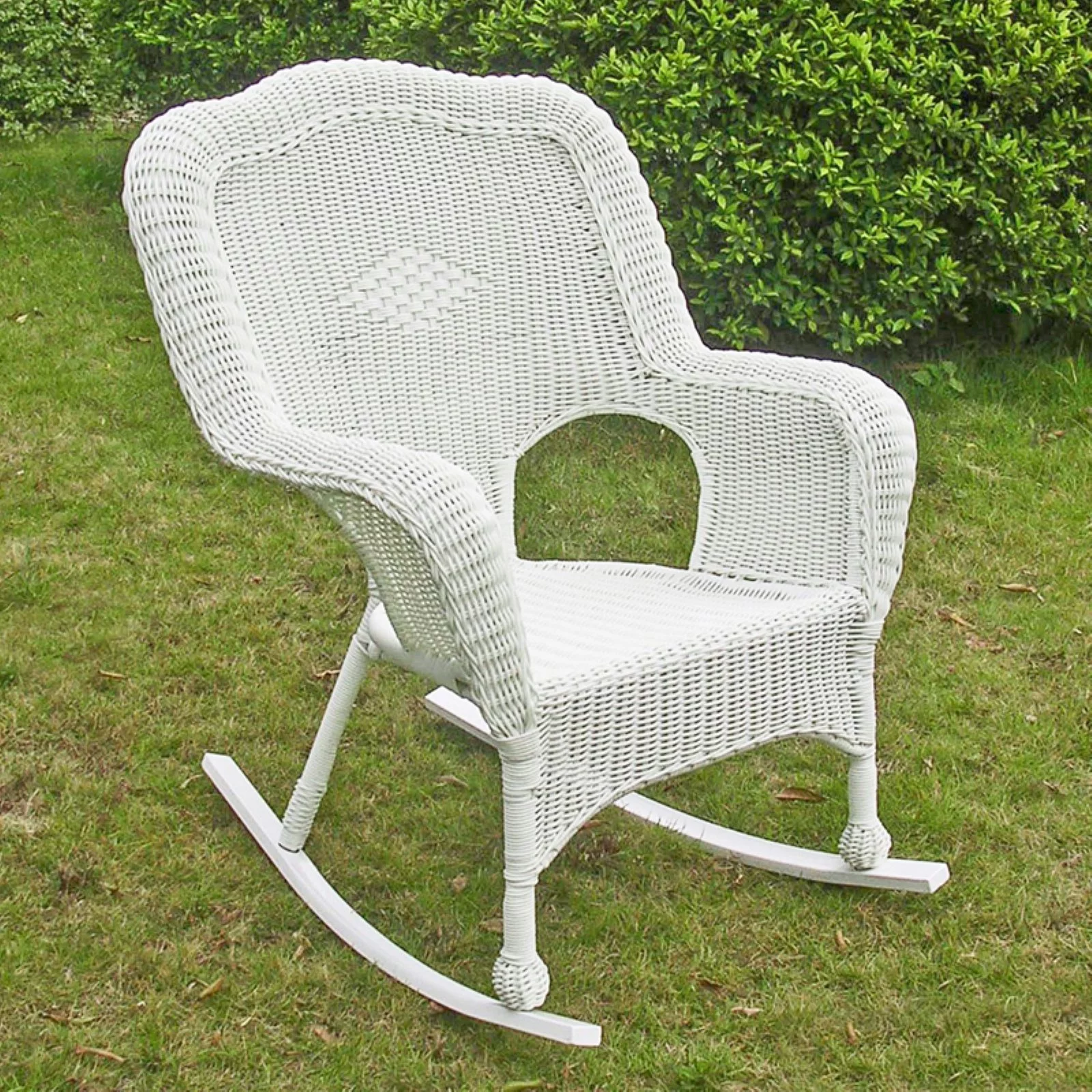 International Caravan Monaco Patio Rocker in White